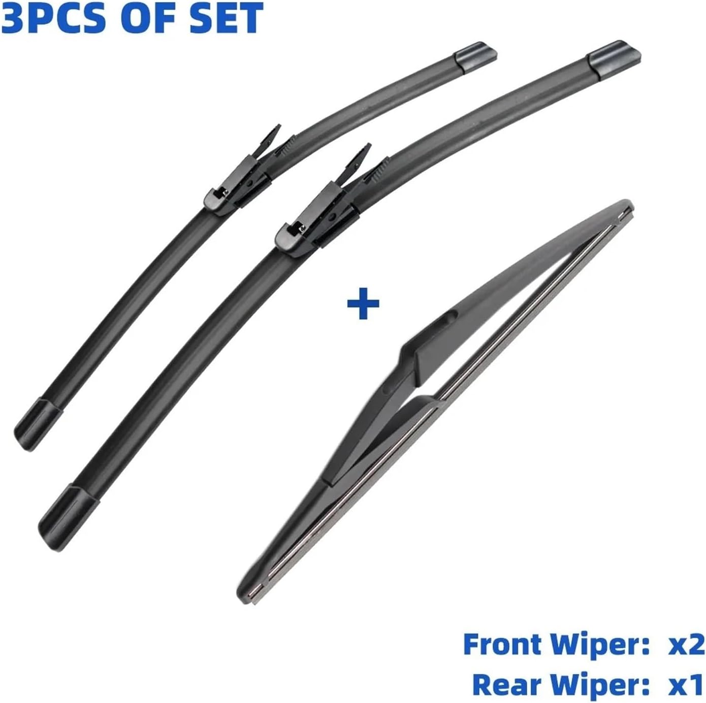 Wiper Refills For Benz For B Class W245 2005 2006 2007 2008 2009 2010 2011 26"+23"+12" Front Rear Wiper