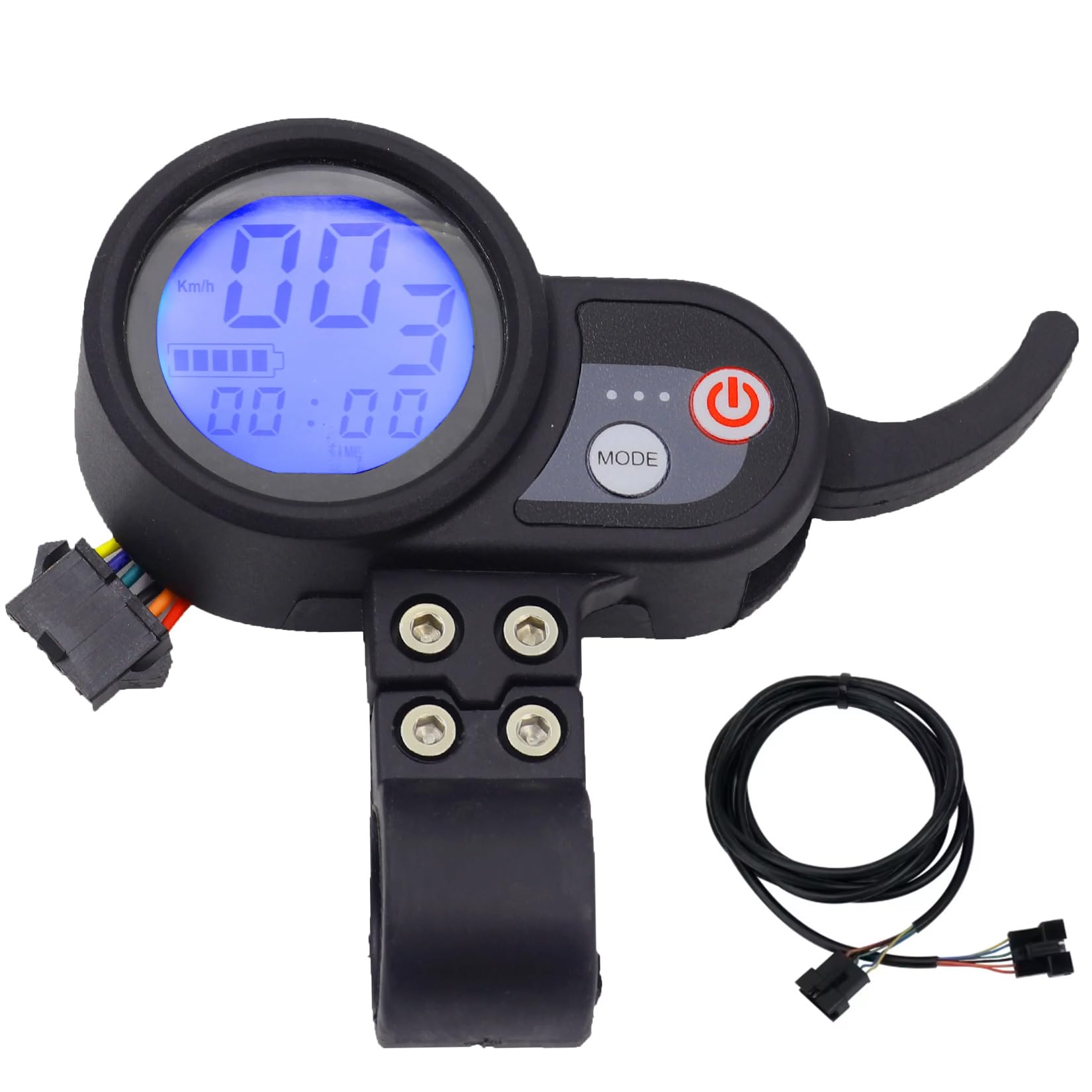 INXING Electric Scooter Throttle JP 6Pin 52v 60v Electric Scooter LCD Instrument Throttle Controller Power Switch Throttle,Waterproof Plug for