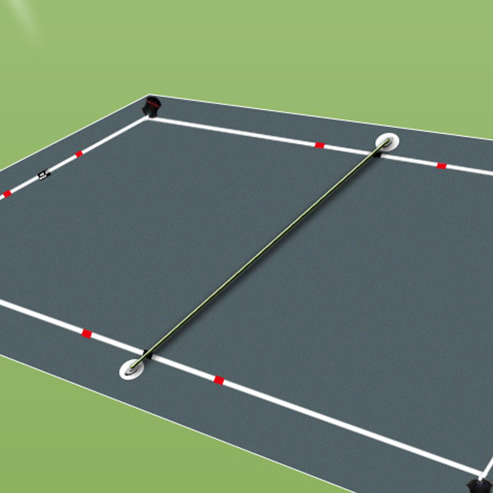 Pickleball Linien Für Außenplatz Klar Stabil Tragbar | Badminton Spielfeldmarkierungen Für Rasen Hof Park Spiele Outdoor Pickleball Platz Mehrsport Markierungsband Set Kein
