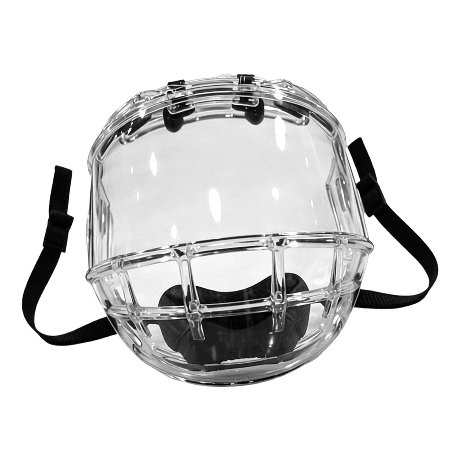 Visiera Casco Hockey su Ghiaccio Protezione Facciale Completa Accessorio Ergonomico AntiGraffio Antifog PC Ventilato Pratico Adatto a Bambini Ragazzi, S