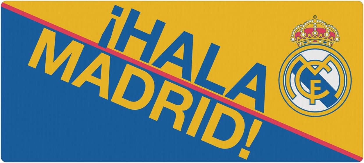 Head Case Designs Officially Licensed Real Madrid CF Hala Madrid Badge Logo 37.4 x 15.75 x 0.16 inches (900 x 400 mm) - XL Gaming Office Desk PC Keyboard Mouse Mat Pad
