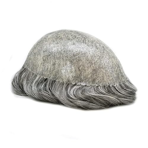 Miniatura 4 de Toupee para hombres, sistema de cabello humano real para hombres, postizos para hombre, sistema de reemplazo de piezas de pelo de tupé, piel de