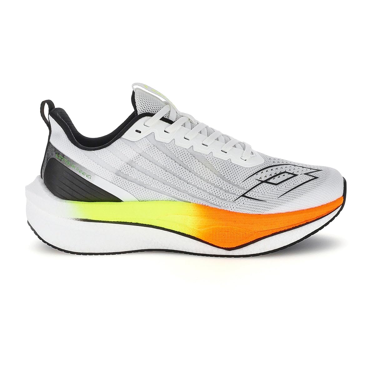Lotto Speedride 700 Sneakers da Uomo, Bianco/Arancione/Verde, Mesh Traspirante, Ammortizzazione Avanzata, per Palestra e Vita Attiva