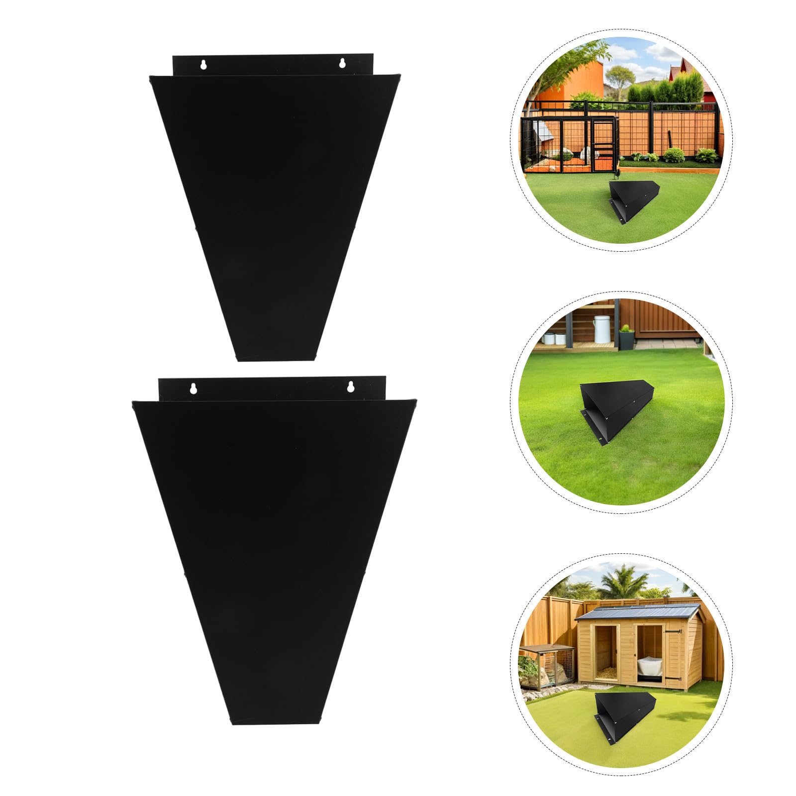 Cono de Sacrificio 2 Piezas Negro de Acero Inoxidable para Aves y Compatible con Procesamiento en Granjas Avícolas