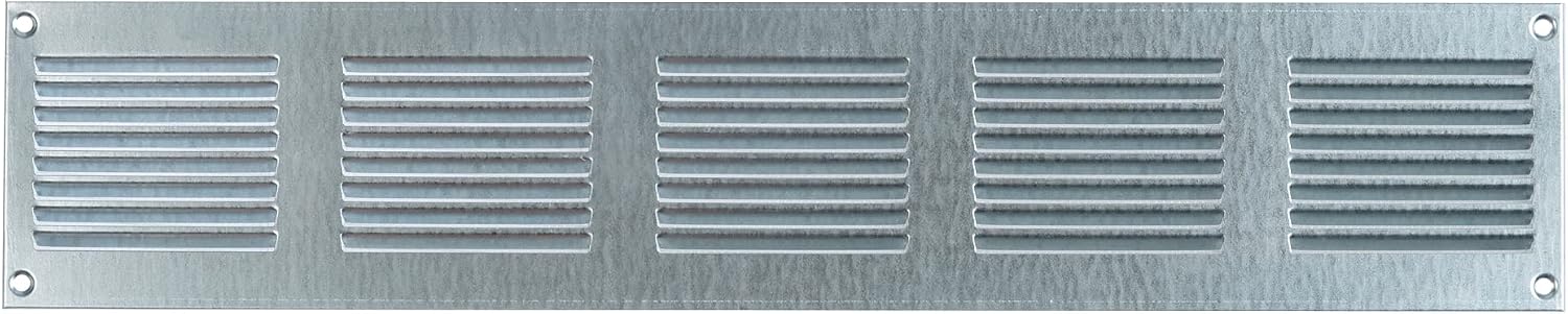 Steinberg14 Galvanised Steel 500x100mm Air Vent Cover with Insect Mesh, 20x4 inch Ventilation Grille - Image 4