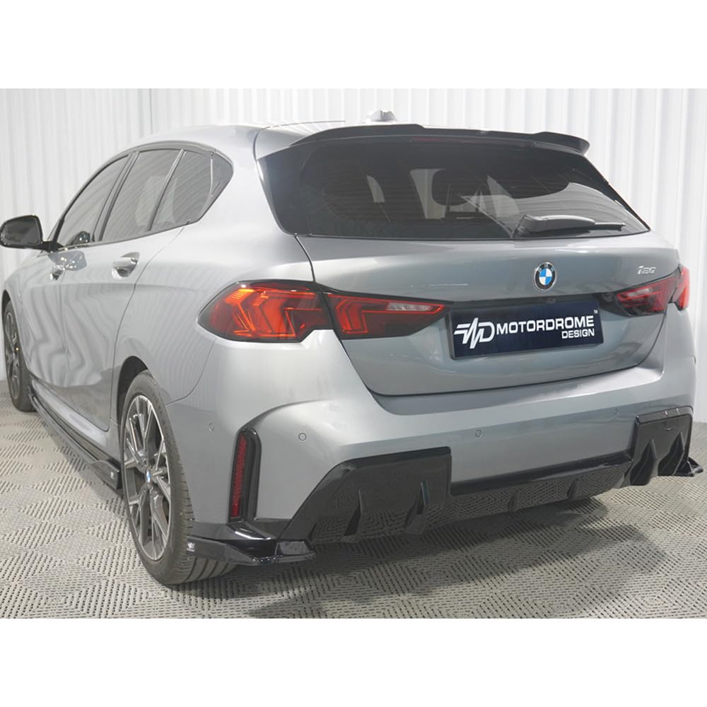Stoßstangenschweller hinten (Ecken) kompatibel mit BMW 1er (F70) M-Sport exkl. M135 2024- (ABS Glanz schwarz)