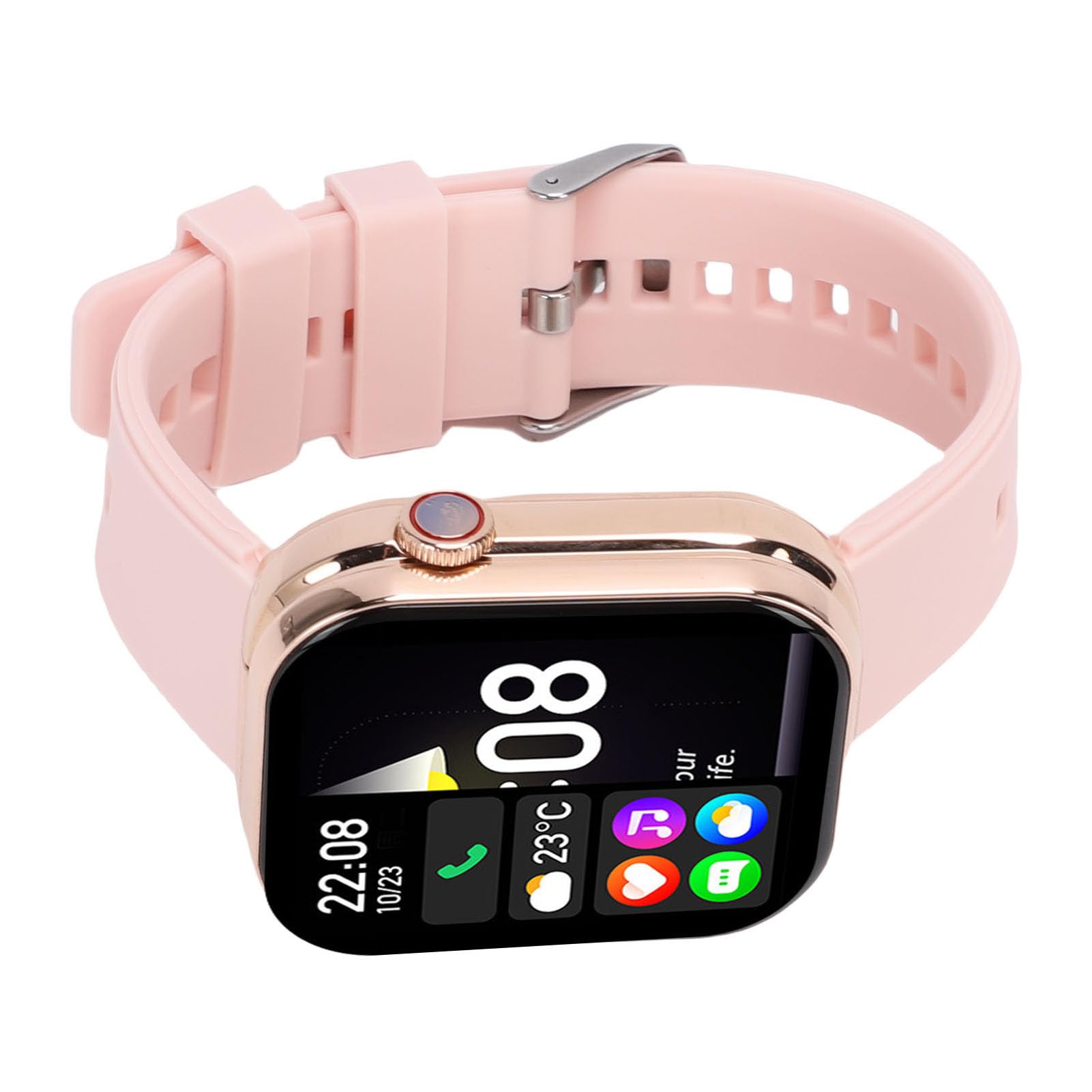 Domary Smartwatch con Auricolari Orologio Sportivo Touch Screen 2 in 1 per Appassionati di Fitness Viaggiatori ABS in Lega di Zinco TPU Display HD da 2,02 Pollici