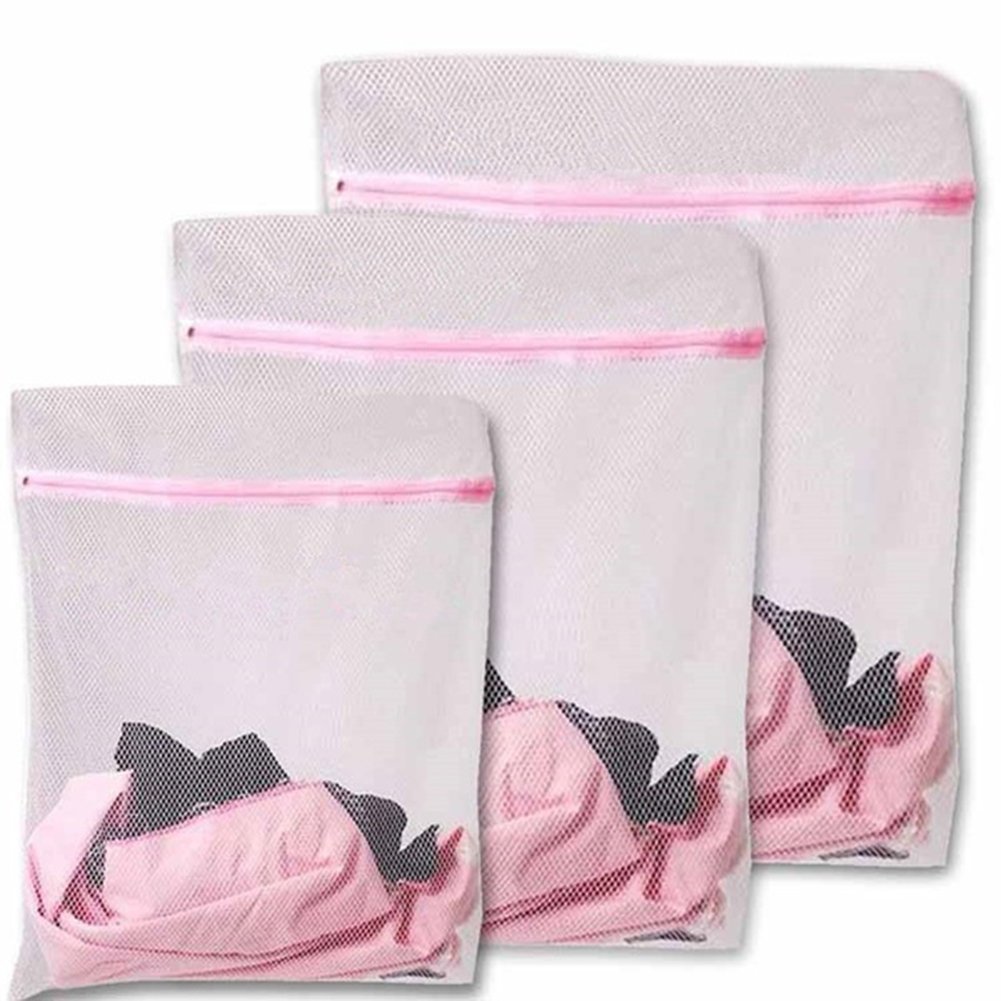 Jiacheng29 Multi 3Pcs Laundry Bags Protect Clothes From Washing Machine Nylon Net Washing Bag