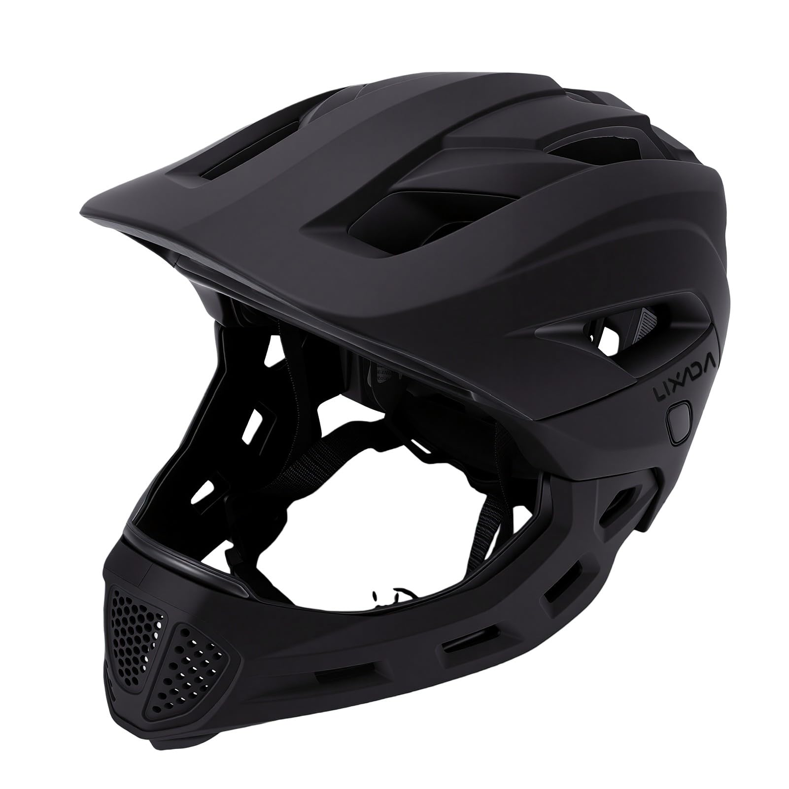 Lixada Kids Full Face Bike Helmet 52-56cm (Black)
