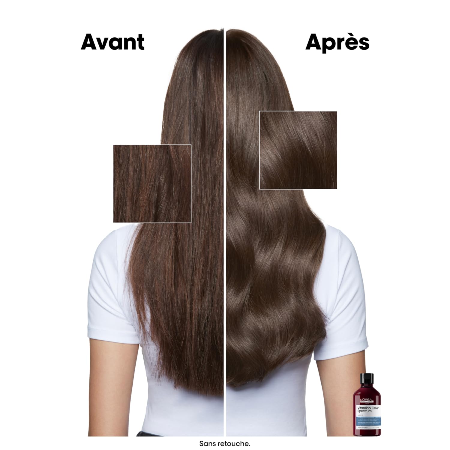 L'OREAL PROFESSIONNEL - Shampoing Neutralisant Bleu - Neutralise Reflets Orangés Des Cheveux Châtains - Protège La Coloration Jusqu'À 100 Jours - Sans Sulfate - Série Expert Vitamino Color Spectrum