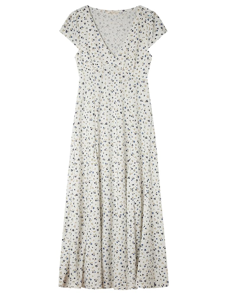 Robe midi en dentelle confortable pour masquer les imperfections