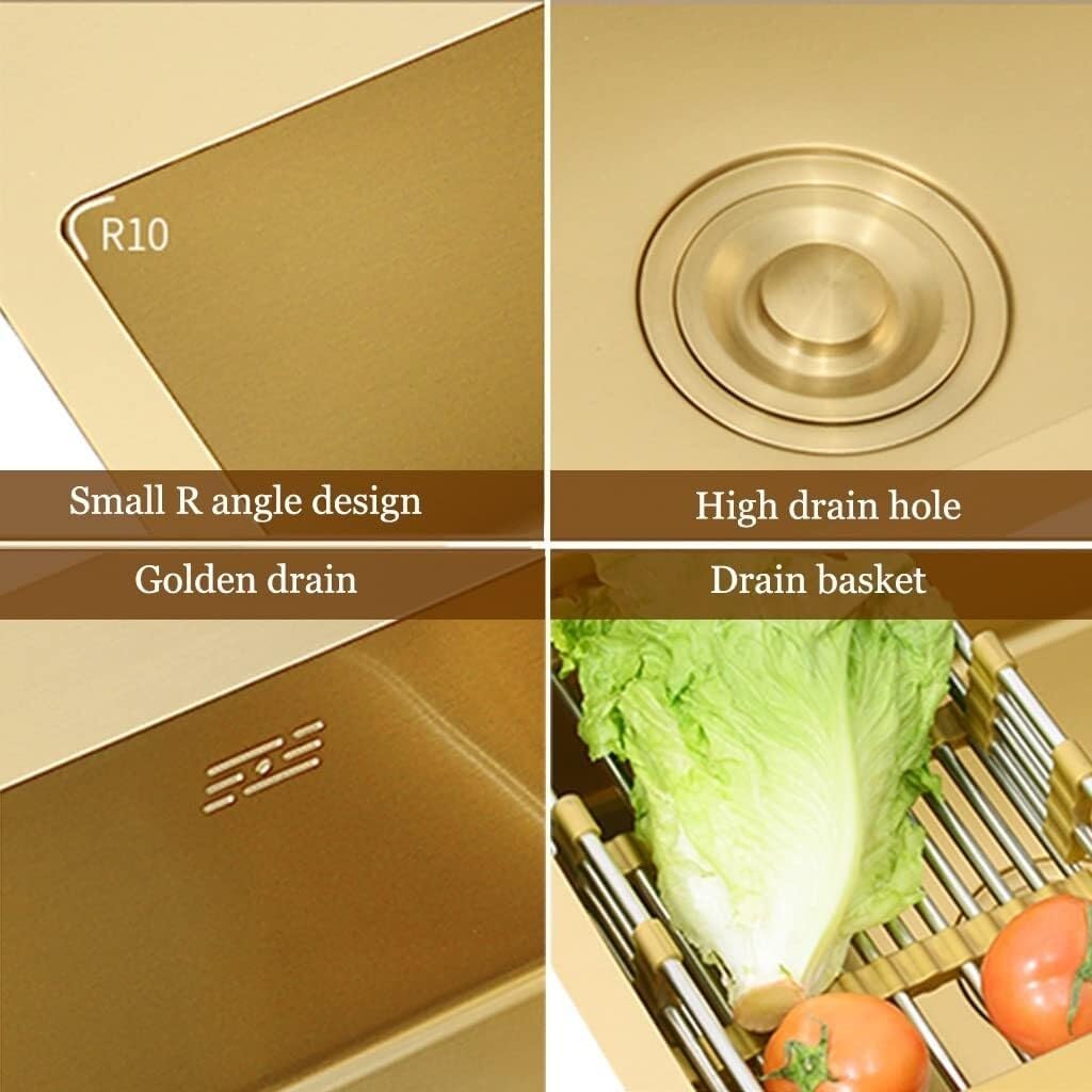 Stainless Steel Double Bowl Kitchen Bar Sink, Wet Bar & Prep Sink, 75x40x21cm, Drop-in/Undermount, Faucet & Drain Included