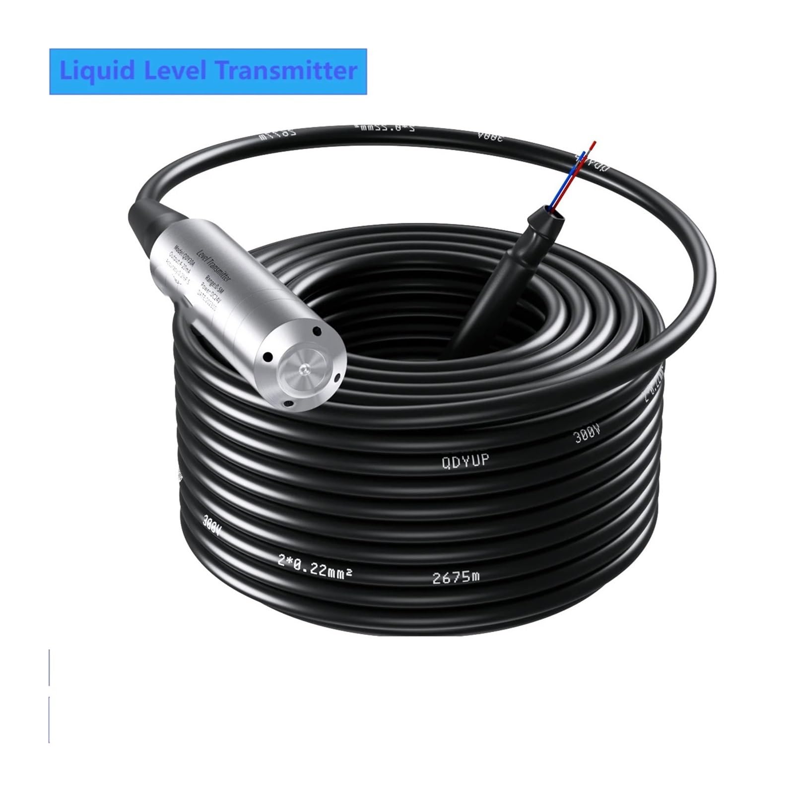 KACOME Deep Well Level Transmitter 95M 90M 130M Range Water Level Sensor 4-20mA 0-10V 0-3.3V Level Sensor 30M 50M(110mRange110m Cable,0-5V)