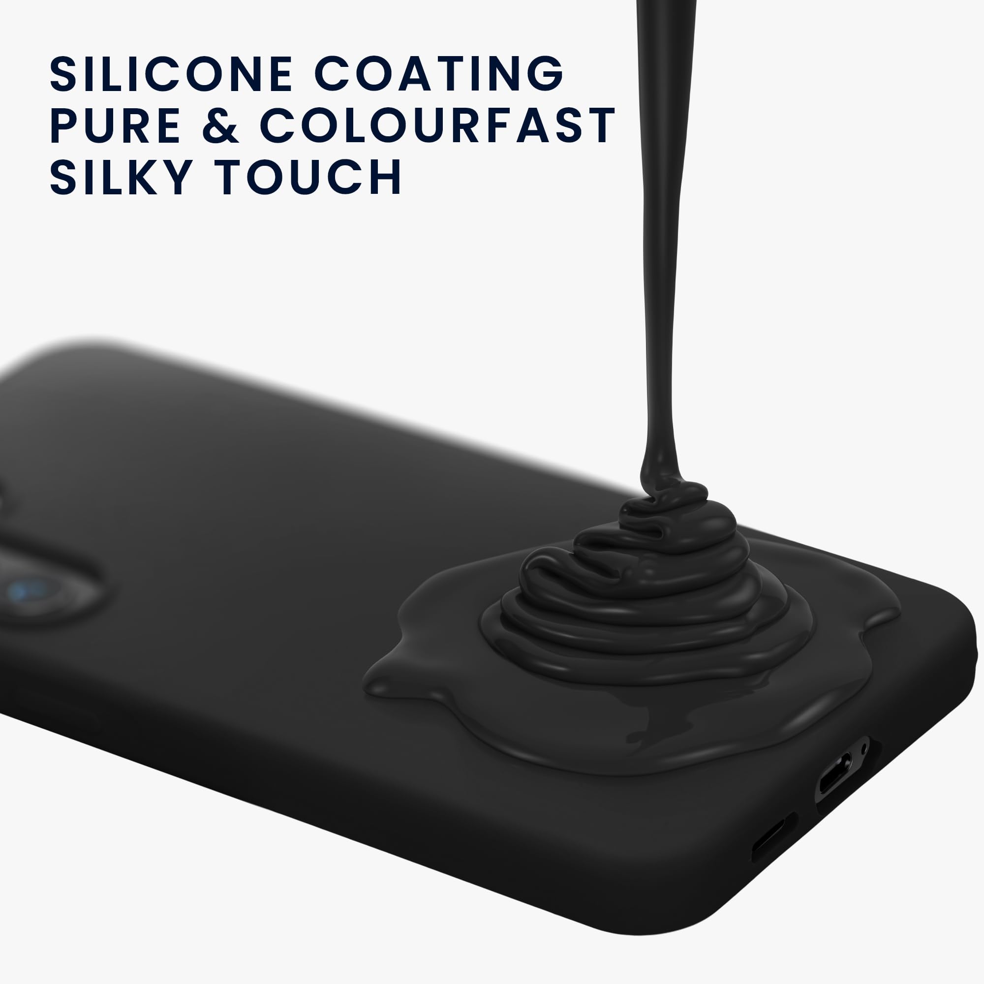 kwmobile Cover per Samsung Galaxy S26 Custodia - Back Case per Smartphone in Silicone TPU - Protezione Gommata - nero