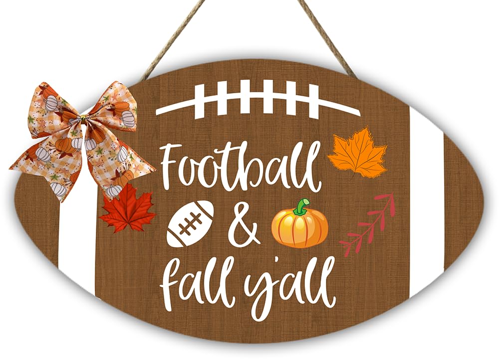 Herbst-Fußball Veranda-Schild – Party-Deko Für Echte Fans