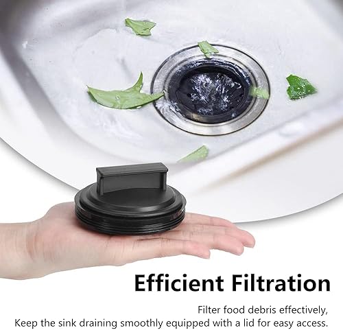 Miniatura 6 de Tapón de fregadero de 3 pulgadas, tapón de eliminación de basura y protector contra salpicaduras, protector contra salpicaduras de basura Erator y