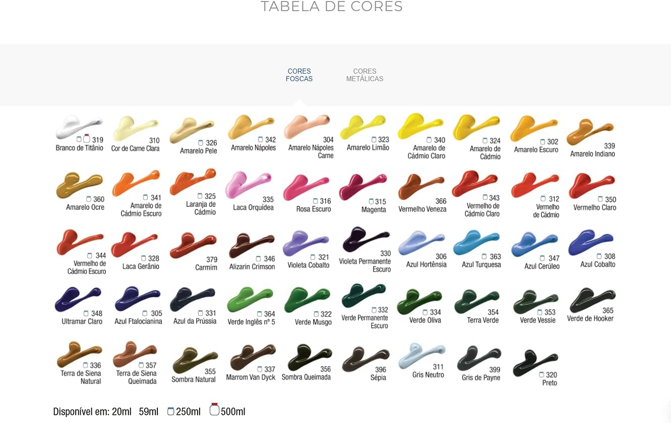 Acrylic Colors 20Ml 8 Cores