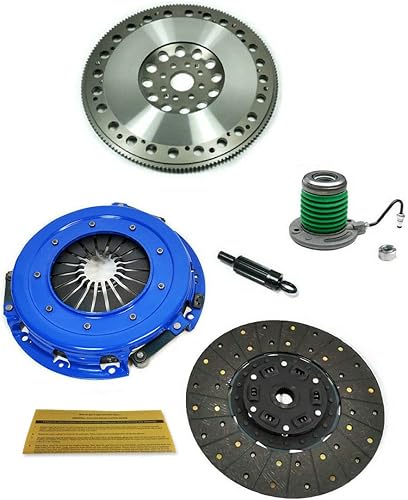 EFT HD Stage 2 Kit de embrague + volante cromado compatible con Ford Mustang Shelby GT500 07-09