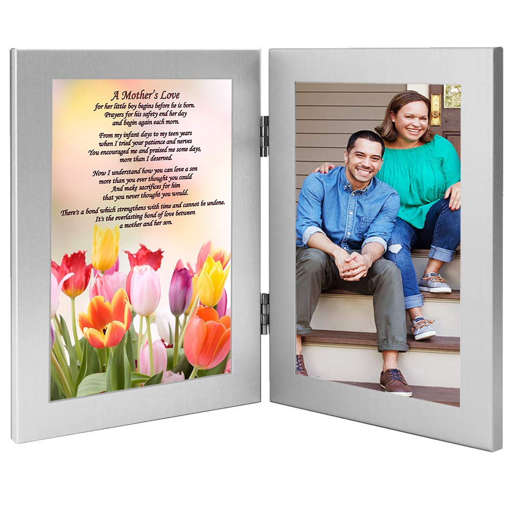 Mom Gift from Son, Sweet Poem Frame for Birthday or Mothers Day, Add Photo