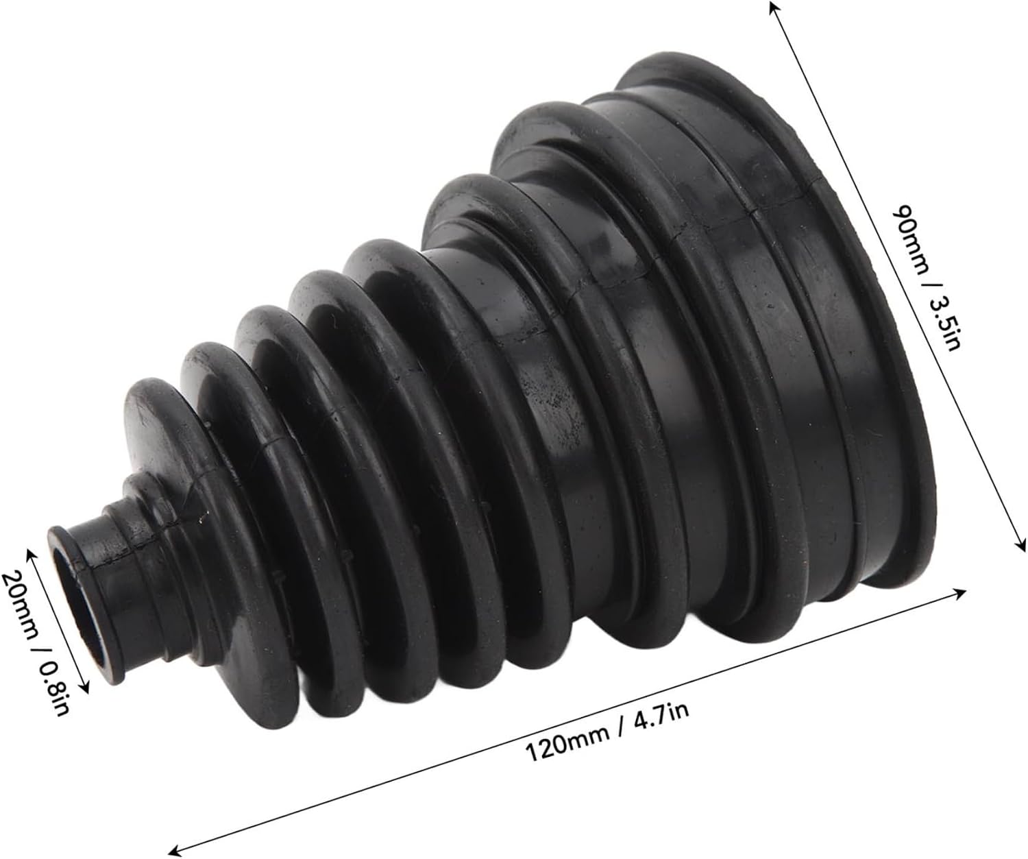 2PCS CV Boot, Silicone CV Axle Boot Repair Kit with 4 Stainless Steel Clamps, Universal Tie Rod Boot for Most Vehicle
