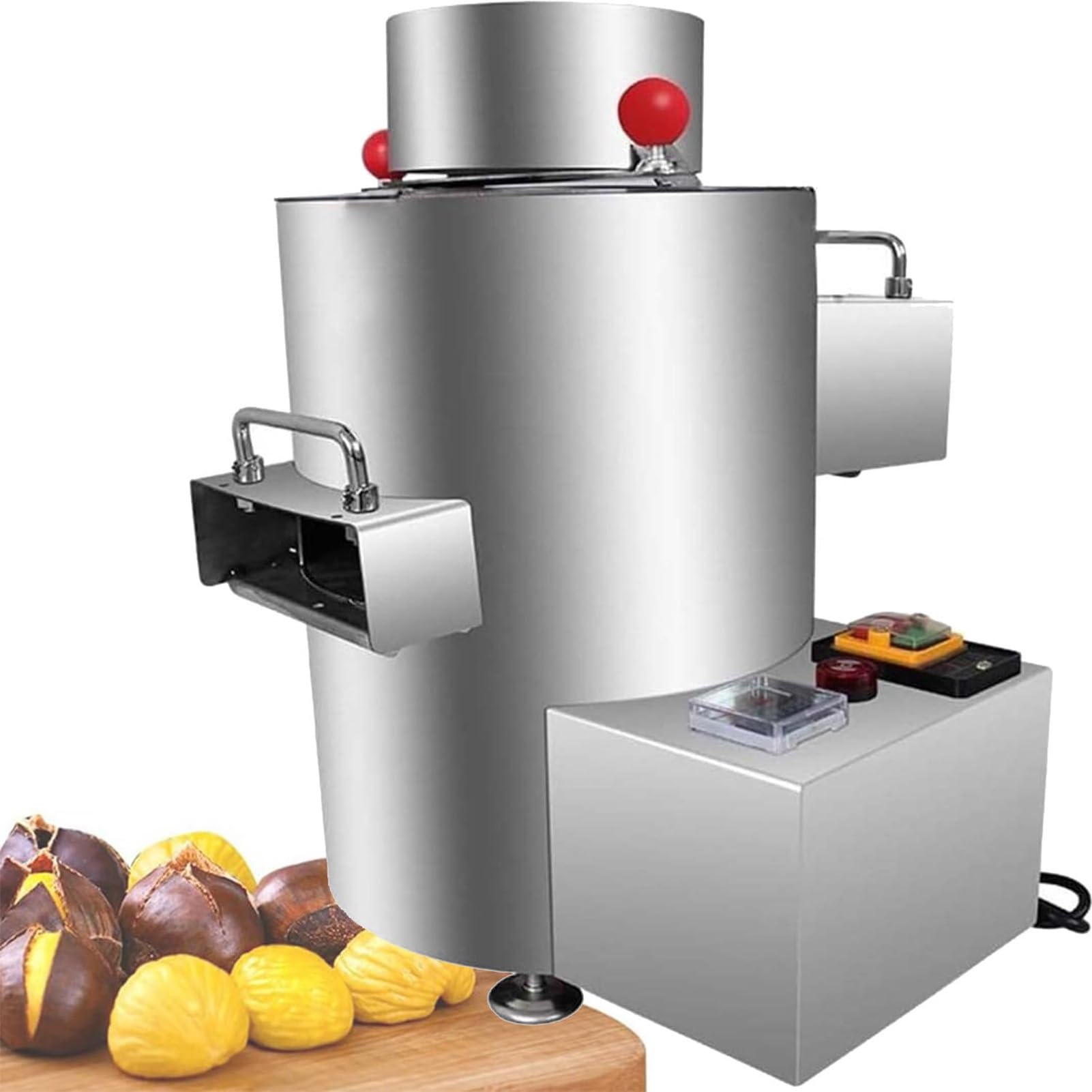 MáQuina Peladora De CastañAs Profesional -Peladora De CastañAs Comercial, AutomáTica 12v/220v, Cuchilla Acero Inoxidable, Alto Rendimiento Sin DañAr CastañA (Restaurantes/Granjas)(220V)
