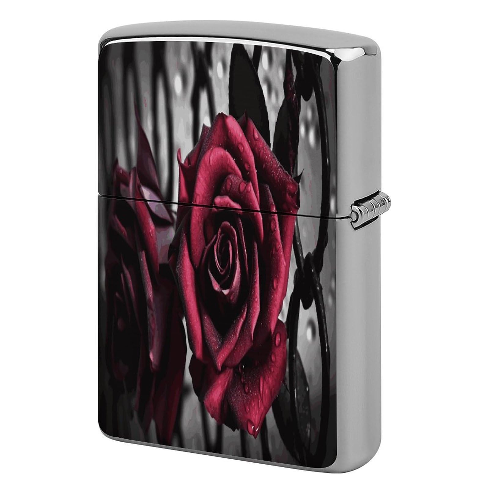 Fekiloot Style Gothic Roses Lighter Case Cover Lighter Holder