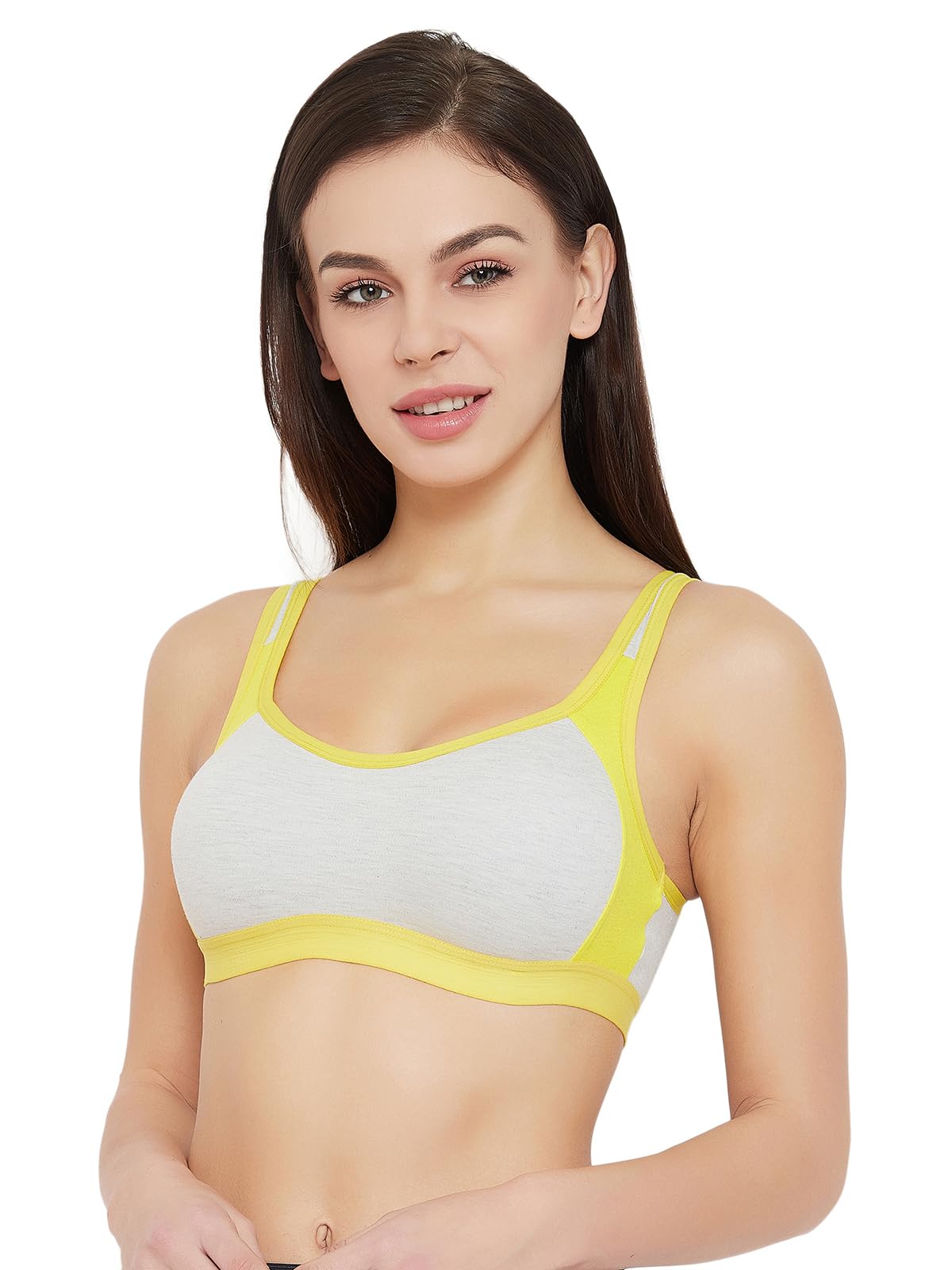 clovia Women's Cotton Non-Padded Wire Free Sports Bra Sports Sports Bra-picture-10