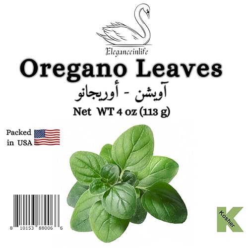 Miniatura 2 de EleganceInLife Hojas de orégano peso neto 4 oz. (3.99 oz) envasadas en Estados Unidos Kosher Halal