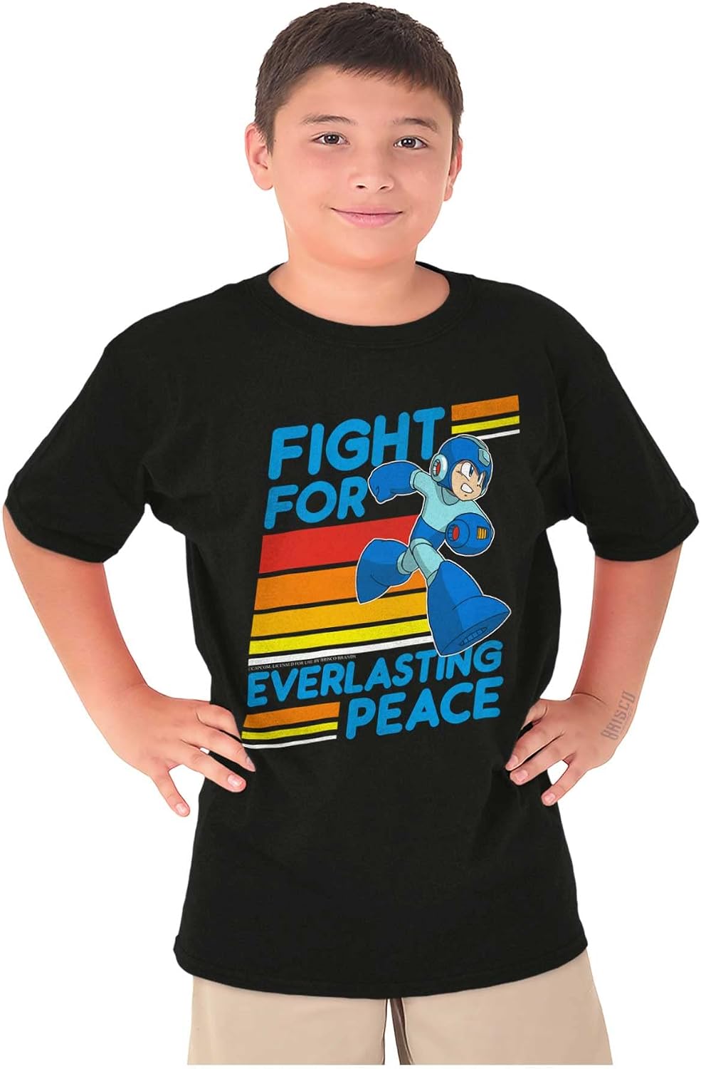 Mega Man 90s Gamer Anime Character Crewneck T Shirts Boy Girl