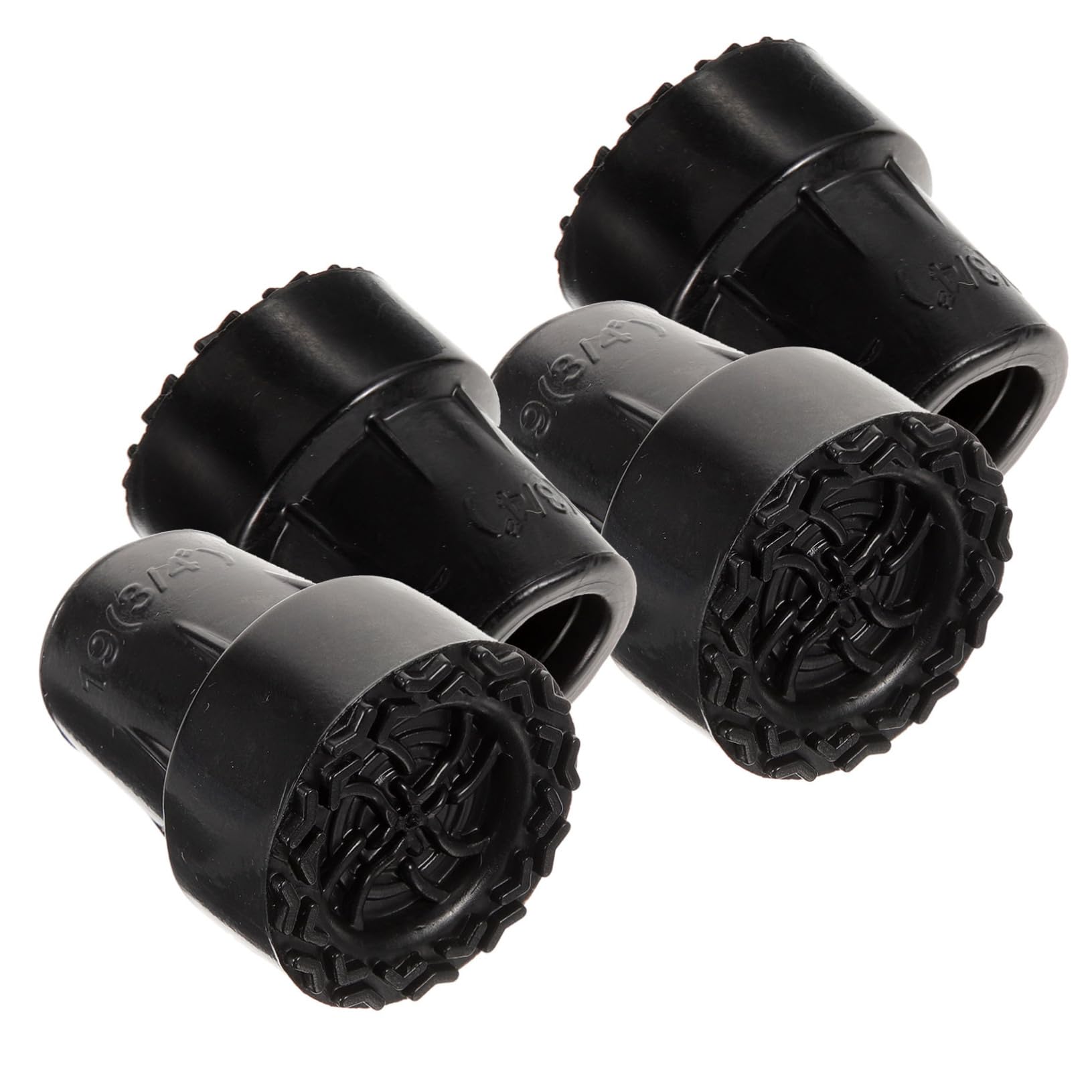 Ipetboom 4Pcs Durable Cane Tips Replacement for Walking Sticks Trekking Poles Nonskid Foot Pads for Improved Stability Grip for Outdoor Activities Mountaineering