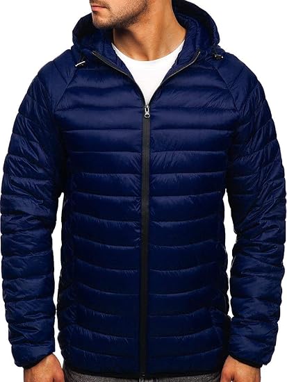 YAOTT Herren Daunenjacke Mit Kapuze - Leichte Winterjacke Wasserabweisend