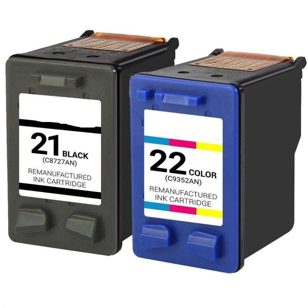 21 22 Ink Cartridge Dual Pack Compatible Officejet J3650 J3680 4315 Printers