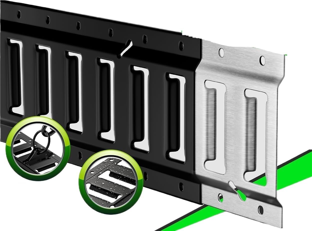Sturdy Track Fixing Kit, 2 Ratchet Trailer Straps, Suitable for Box Vans