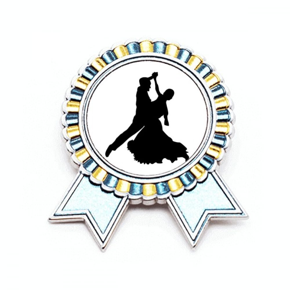 Dancer Sports Performance Duet Dance Badge Brooch Pin Winner Award Medal