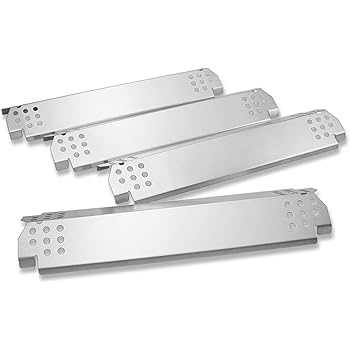 Amazon Com Yiham Kp708 Heat Plate For Grill Master 720 0697 Nexgrill 720 0830h 720 0783e 720 0882a 720 0896b Replacement Parts Heat Shield Tent Flame Tamer 14 9 16 Inch X 3 3 8 Inch Porcelain Steel Set Of 4 Kitchen Dining