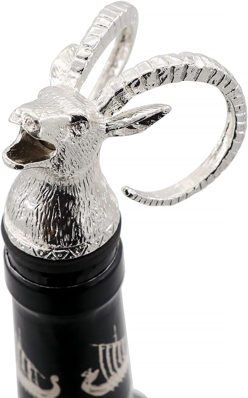 Animal Wine Aerator & Liquor Pourer for Bar,Home and Party Wine Pourer Aerator Festival Gift (Antelope Silver)