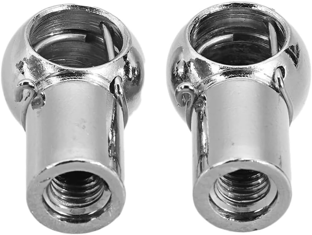 Compatible 4Pcs M6 M8 Rod End Fitting Ball Pin Connector Joint Valve Spring Holder - Universal Liftgate Strut Kit for Car Boot, Front Bonnet, and Trunk Compatible with Most Vehicles