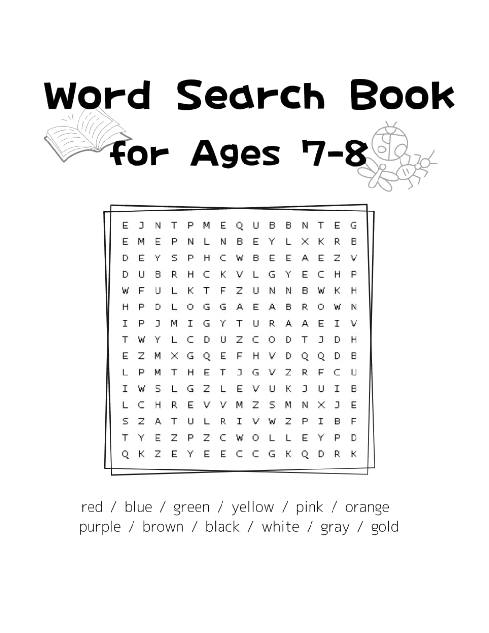Word Search Book for Ages 7–8