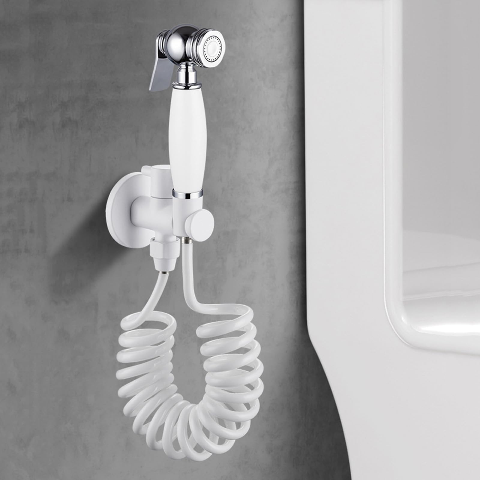 Mosiężny opryskiwacz bidetowy ścienny zestaw prysznicowy bidet z rurą interfejsu G1/2 do czystej łazienki, zwierząt domowych