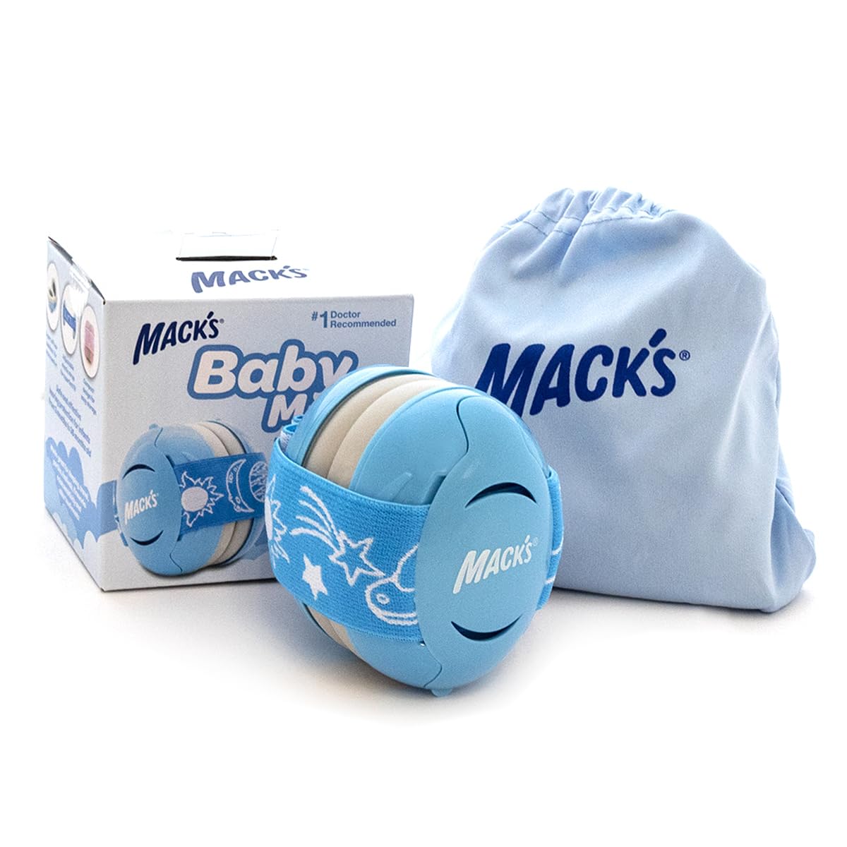 Mack's Baby Muffs | Baby Ear Muffs Noise Protection | High NRR | Noise Cancelling Headphones for Babies & Toddlers