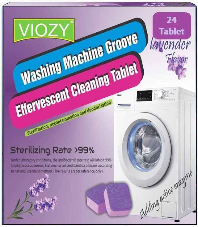 VIOZY Washing Machine Cleaner Descaler 24 Pack Deep