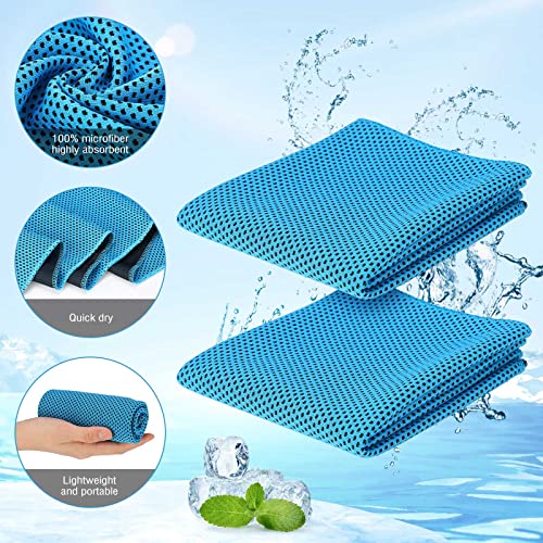 Image of Redbaker 90 Pcs Cooling Towels Bulk for Neck Face 40 inchx12 inch,Coloful | Ice Towel Cooling Rags Bulk Microfiber Quick Dry Sweat Towel for Gym Running Yoga Outdoor Sports Homeless Donations