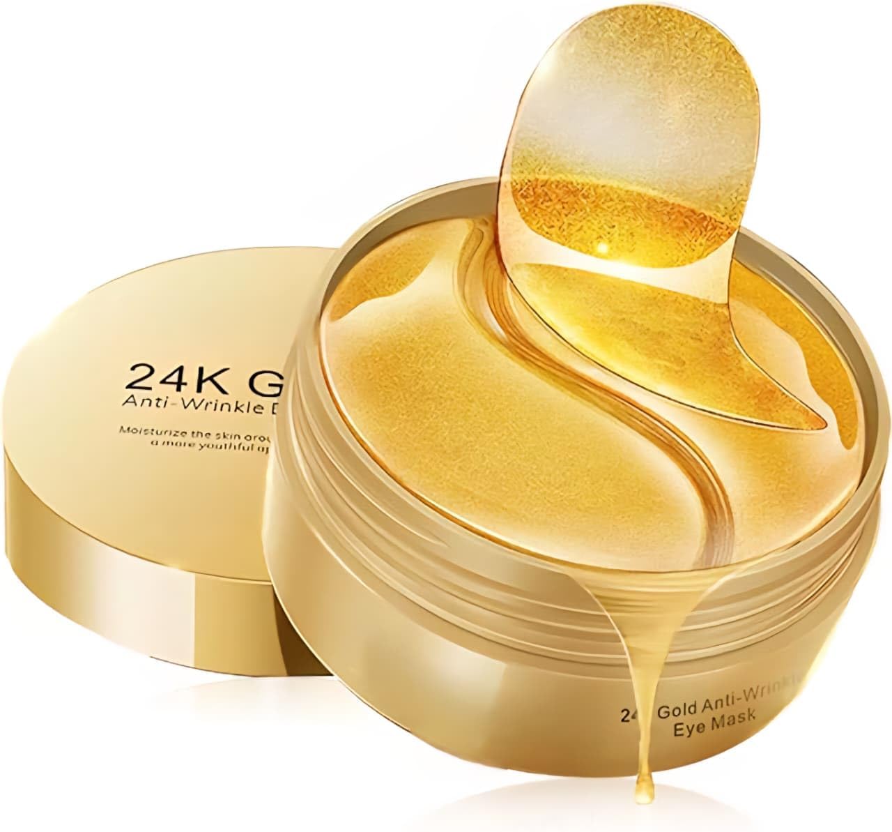 Lucas SKIN ACRE Eye Cream patch 24k gold creamed patch, wrinkle care, anti-aging, skin elasticity, pigmentation, brightening, retinol for Woman-Men Pack-60. (Gold Eye patch, 60-patch)-image-38