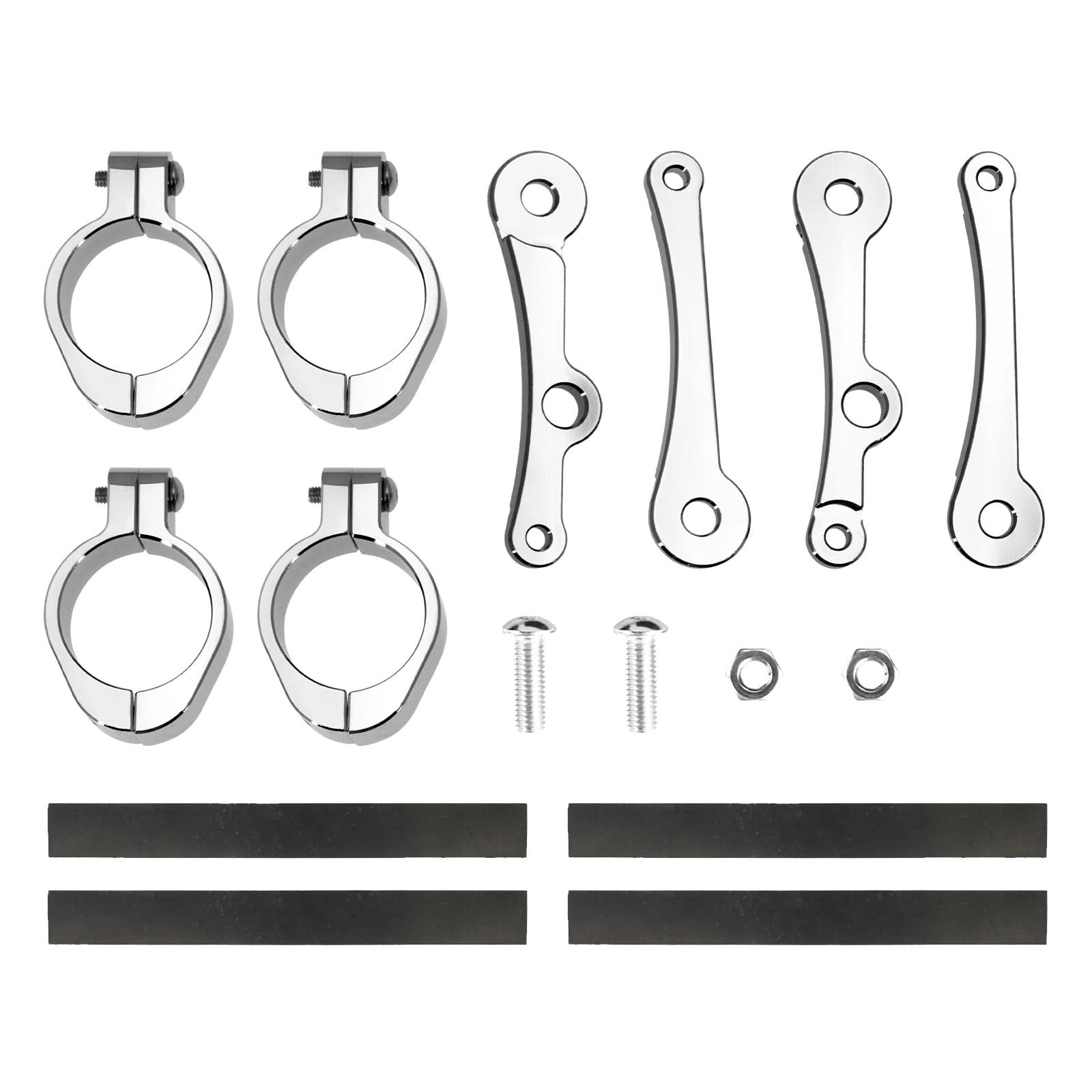 Motorcycle Black/Chrome/Bronze 39mm-41mm Headlight Bracket Mount Clamp Cafe Racer Fork Tube Holder Fit For Harley Dyna XL883 Glide Akcesoria(Headlight mount C)