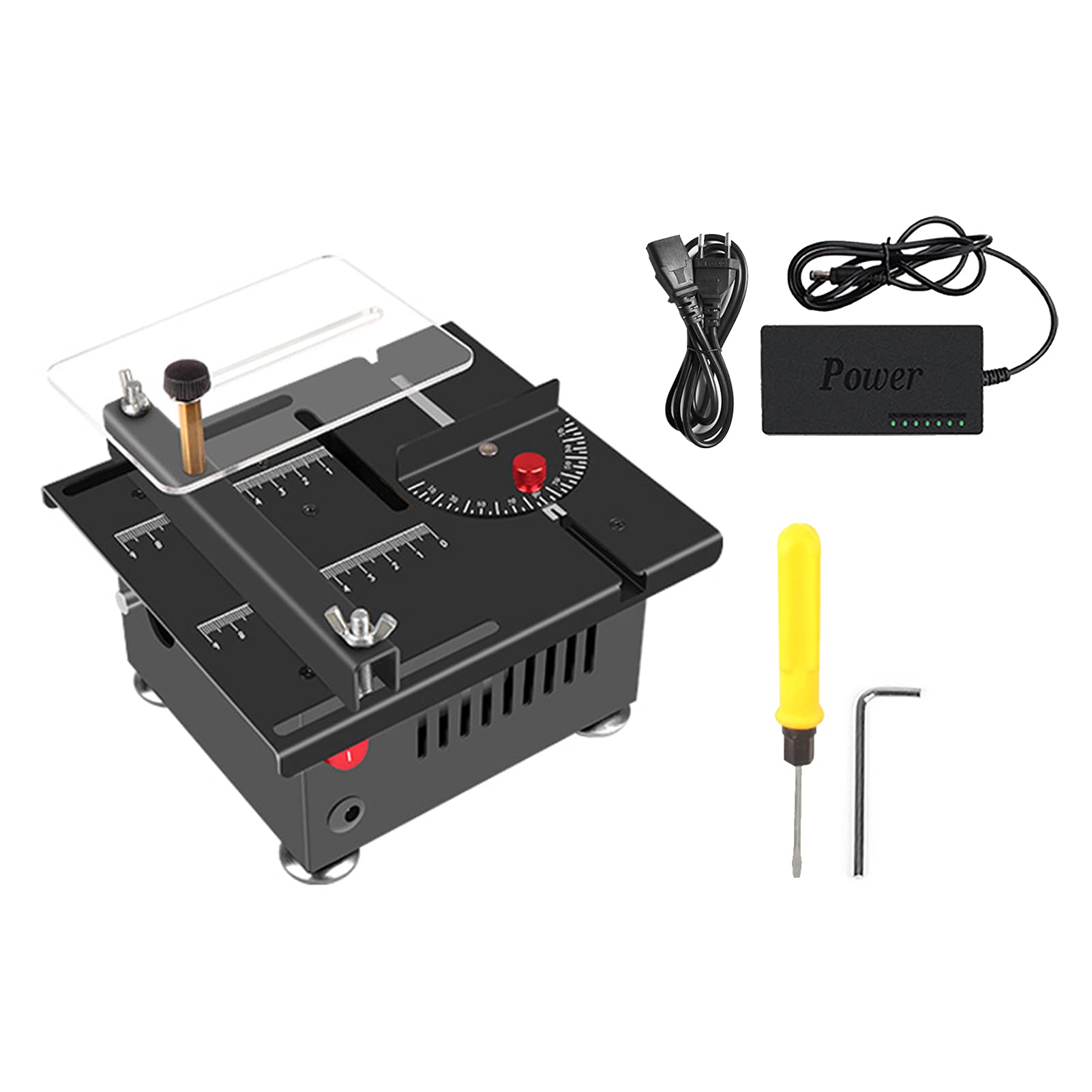 24V 100W piła stołowa pulpit elektryczna prędkość kąt podnoszony nóż do drewna z tworzywa sztucznego regulowany nieregulowany Przenośny(Liftable Blade 3)