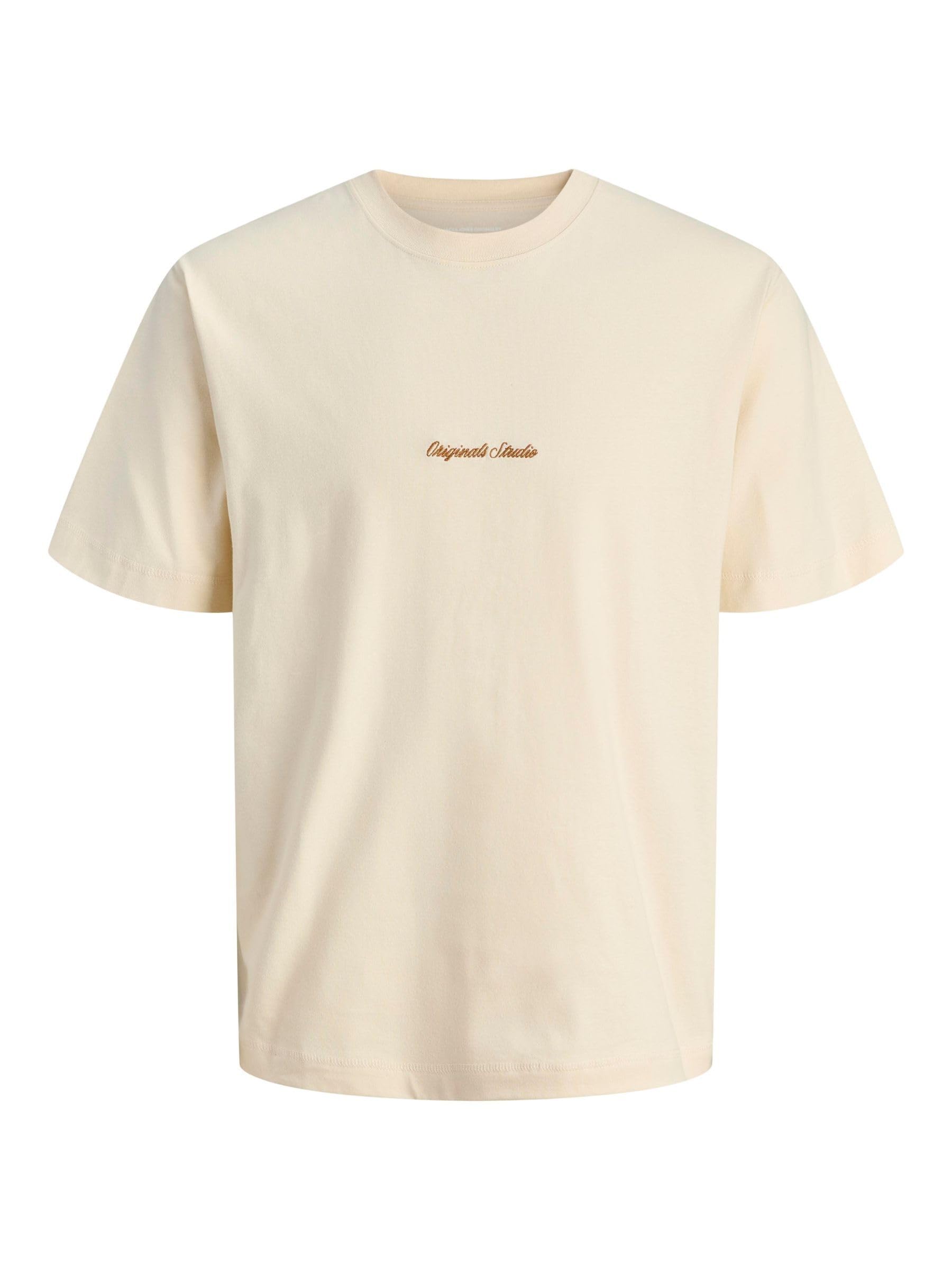 Jack & Jones Men's Antique White Junior Jornorrebro Emb Tee Ss Cn Noos Jnr, 16 Years
