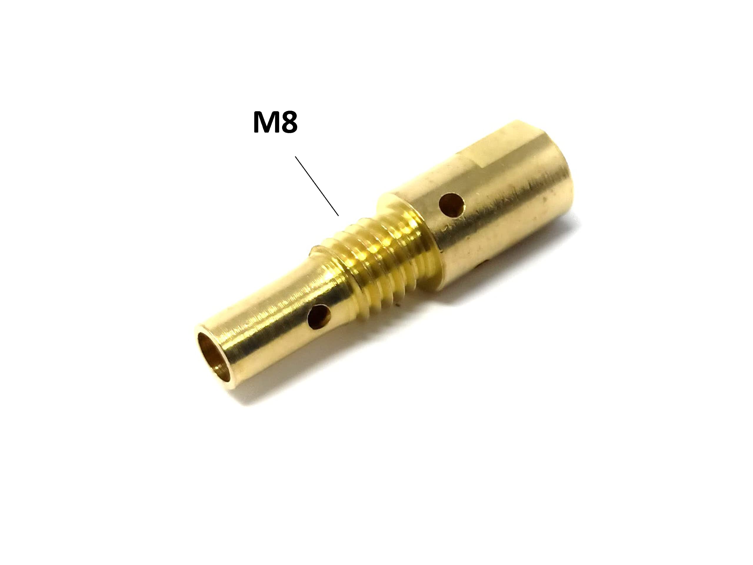 20 Embouts Contact Cuivre ELCAN M6x28x8mm Pour Torche Soudage MIG MAG 0.8/1.0/1.2mm