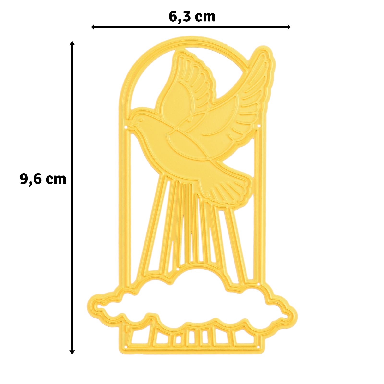 Nellie's Choice Fustella Angelo Ragazza - 8,6 X 4,5 Cm - Per Biglietti, Scrapbooking E Crafting - 3