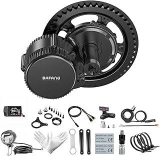 Bafang BBS01B 48V 250W Mid Motor Ebike Conversion Kit Mid Motor for Mountain Bike Road Bike, Optional Downtube Battery Max Downtube Battery or No Battery