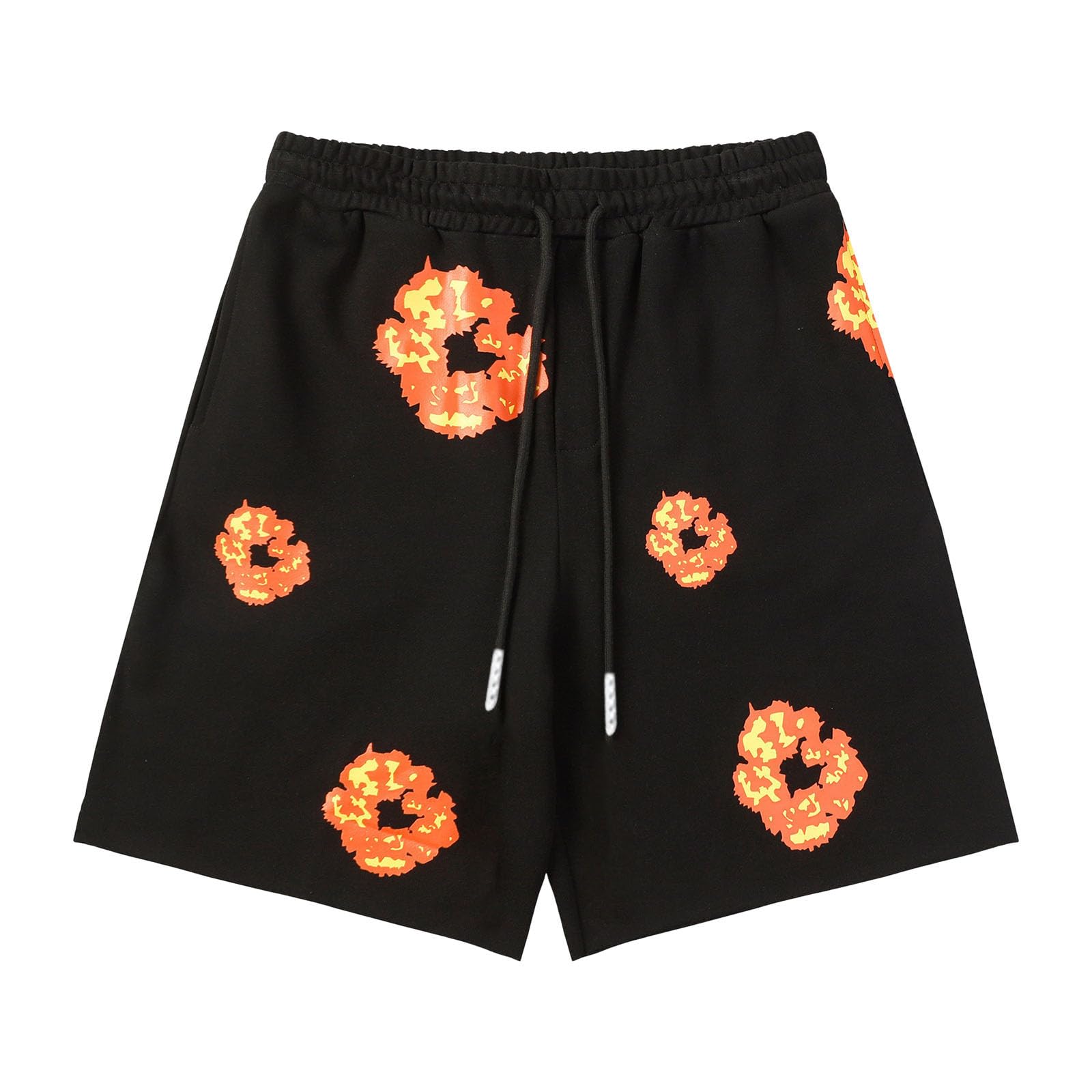 Men's Casual Shorts Floral Print Lightweight Cotton Shorts with Side Pockets Urban Y2K Style for Streetwear Beach or Sport - 5
